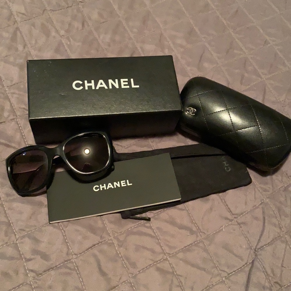 Chanel Polarized Tweed Sunglasses